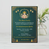 Carte d'invitation Satyanarayan Swamy Katha (Debout devant)