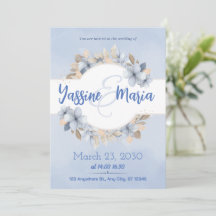 Carte d'invitation Sauvegarder la date de mariage