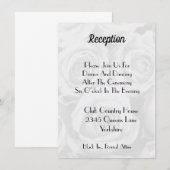 Carte d'invitation simple et moderne pour réceptio (Devant / Derrière)