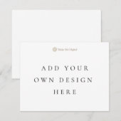 Carte d'invitation simple face 4,25 x 5,5 pouces e (Devant / Derrière)