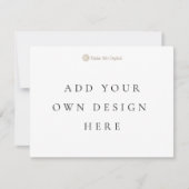 Carte d'invitation simple face 4,25x5,5 pouces en (Devant)