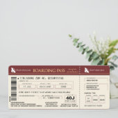 carte d'invitation spéciale pour les 40 ans (Debout devant)
