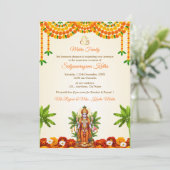 Carte d'invitation Sri Satyanarayan Bhagwan Puja (Debout devant)