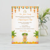 Carte d'invitation Sri Satyanarayan Katha (Debout devant)