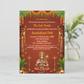 Carte d'invitation Sundarkand Path (Debout devant)