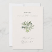 Carte d'invitation sur proposition de servante de  (Devant)