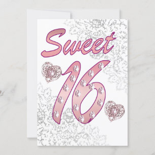 Carte d'invitation Sweet 16 / Salutation