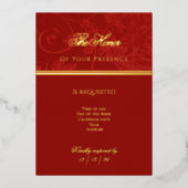 Carte d'invitation tapisserie victorienne Cranberr (Recto)