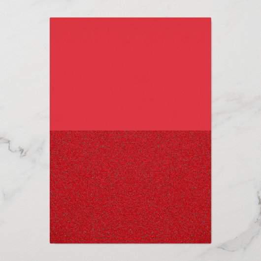 Carte d'invitation tomate rouge pliée en deux - Pe (Recto)