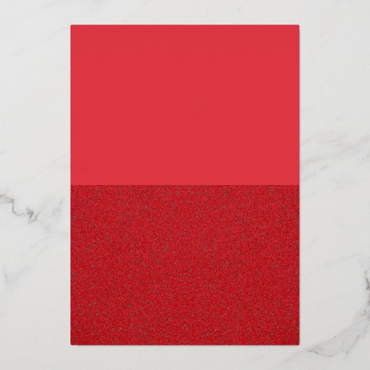 Carte d'invitation tomate rouge pliée en feuille d (Recto)