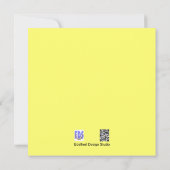 Carte d'invitation tournesols (Dos)