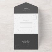Carte d'invitation Tout en un Mariage plat Mix mod (Dehors)