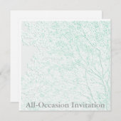 Carte d'invitation toutes occasions en relief - Ar (Devant / Derrière)