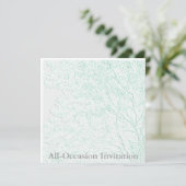 Carte d'invitation toutes occasions en relief - Ar (Debout devant)