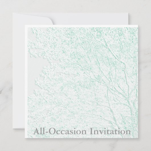 Carte d'invitation toutes occasions en relief - Ar (Devant)