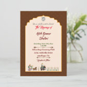 Carte d'invitation traditionnelle (Debout devant)