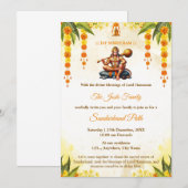 Carte d'invitation traditionnelle pour le chemin d (Devant / Derrière)