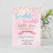 Carte d'invitation Twinkle Twinkle (Debout devant)