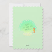 Carte d'invitation verte des sirènes (Dos)