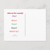 Carte d'invitation vintage (Dos)