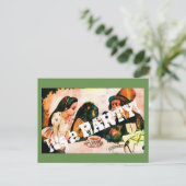 Carte d'invitation vintage (Debout devant)