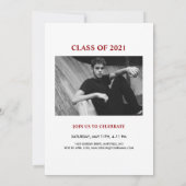 Carte d'invitation vintage de l'Annuaire Grad Phot (Dos)