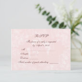 Carte d'invitation vintage Gardenia RSVP (Debout devant)