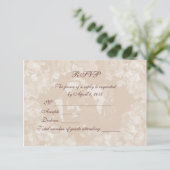 Carte d'invitation vintage Gardenia RSVP (Debout devant)