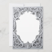 Carte d'invitation vintage pour annoncer la date d (Dos)