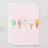 Carte d'invitation Voici la Scoop pour une fête de (Dos)