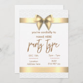 Carte d'invitation vous êtes cordialement invité O (Devant / Derrière)