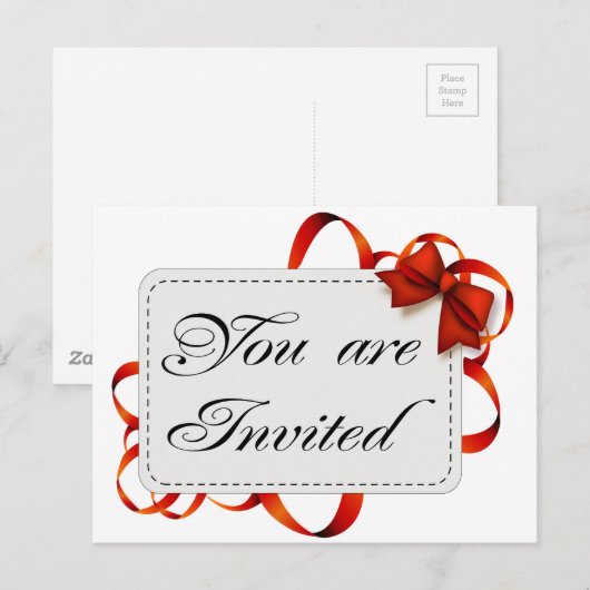 Carte d'invitation >> Vous êtes invité (Devant / Derrière)