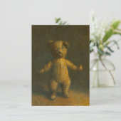 Carte d'invitation Zombie Teddy (Debout devant)