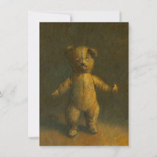 Carte d'invitation Zombie Teddy