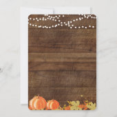 Carte d'invitations de douche de couples de (Dos)