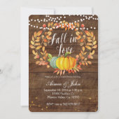 Carte d'invitations de douche de couples de (Devant)