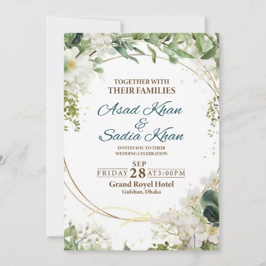 Carte d'invitations élargies (Dos)