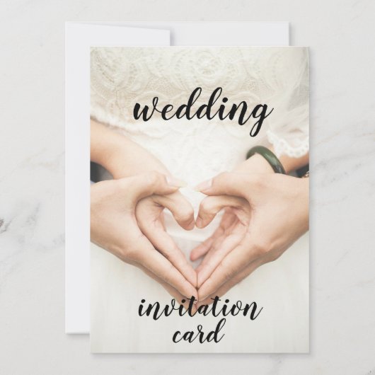 carte d'invitations mariage (Dos)