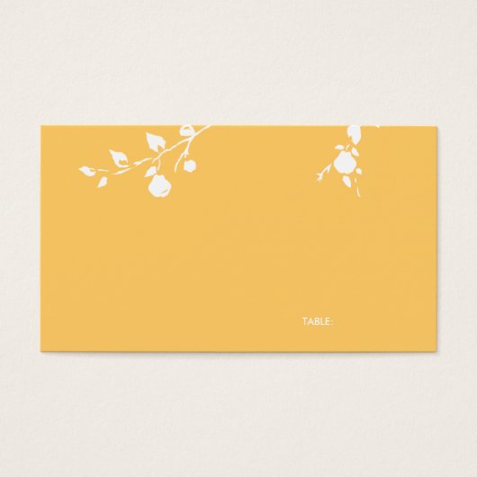 Carte d'invité de table - Une grande poire (Devant)