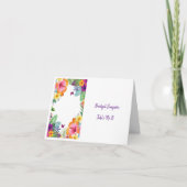 Carte d'invité hawaïenne tropicale colorée (Devant)