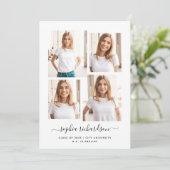 Carte Diplômé 2023 | Mise en page de collage multiphoto  (Debout devant)