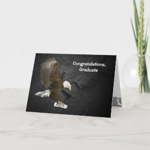 Carte Diplômé 2026 Aigle royal avec diplôme
