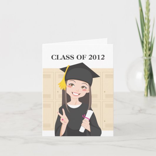 Carte Diplômé asiatique (Devant)