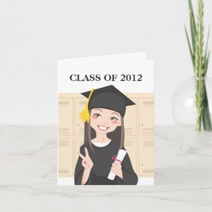 Carte Diplômé asiatique