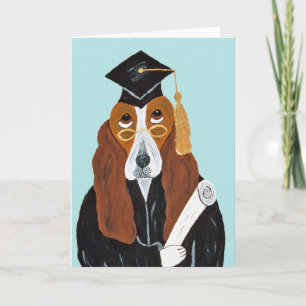 Carte Diplômé Basset Hound