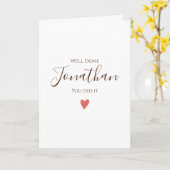 Carte Diplôme bien fait (Fleur jaune)