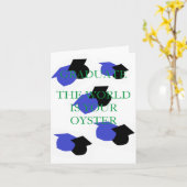 Carte Diplôme : Casquettes en congé (Fleur jaune)