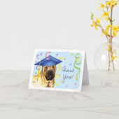 Carte Diplômé chinois de Shar-Pei (Fleur jaune)