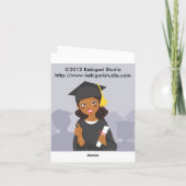 Carte Diplômé d'Afro-américain (Dos)