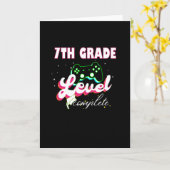 Carte Diplôme de 7e année de gamer (Fleur jaune)